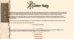 Desktop Screenshot of latter-rain.com