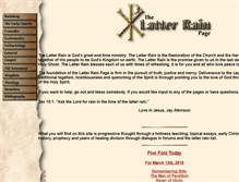 Tablet Screenshot of latter-rain.com